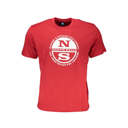 Red Cotton T-Shirt-North Sails-LabelTerrace.com