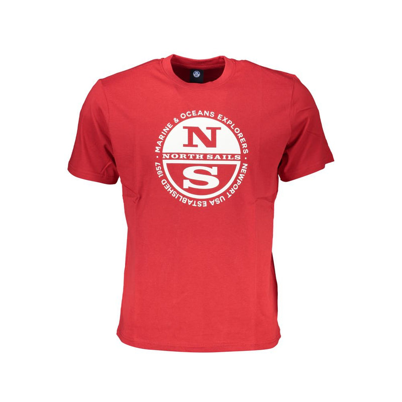 Red Cotton T-Shirt-North Sails-LabelTerrace.com