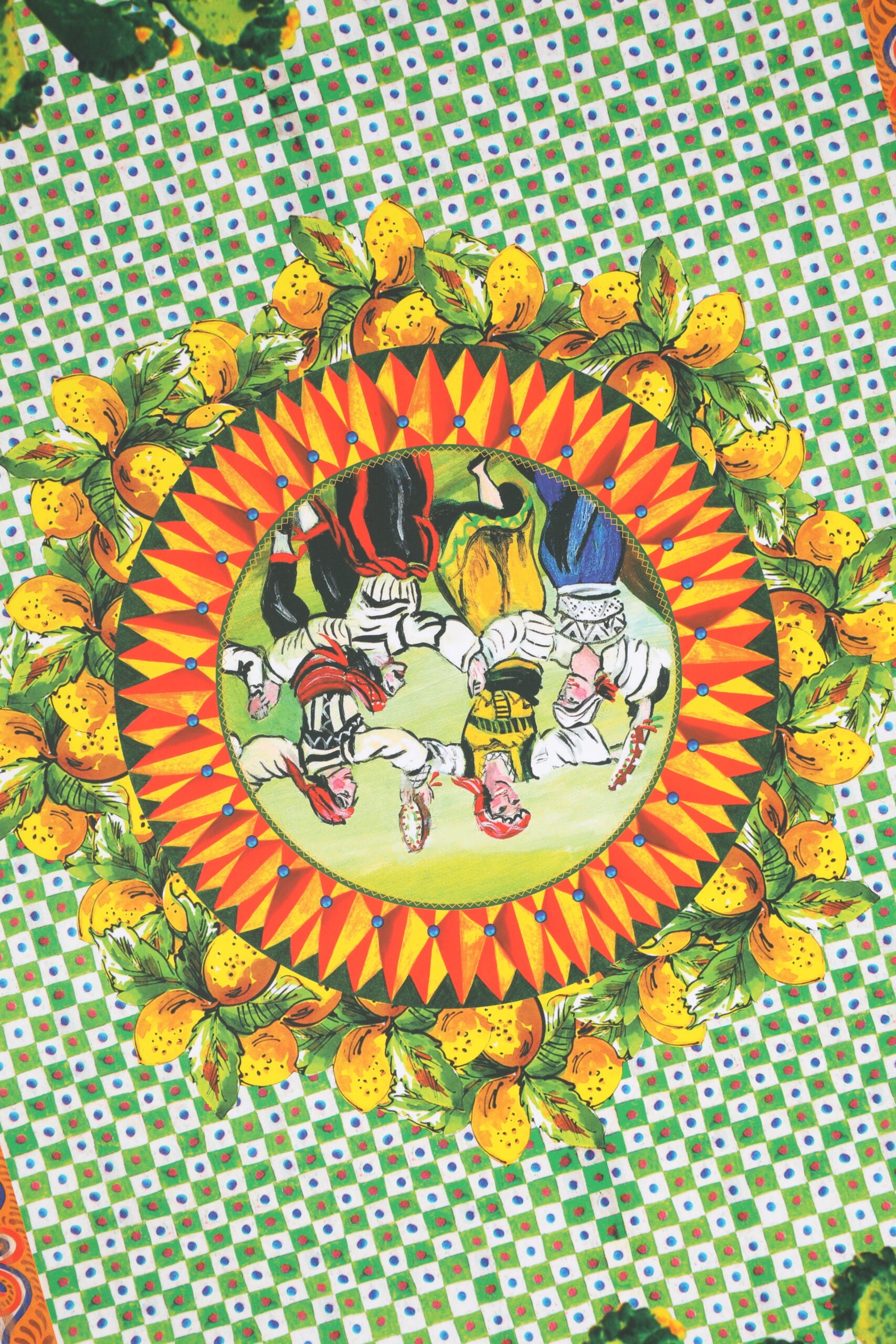 Red Dress Ceramic Porcelain Fashion Box Leather Sicily Dolls-Dolce & Gabbana-LabelTerrace.com