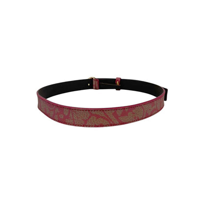 Red Genuine Leather Women Belt