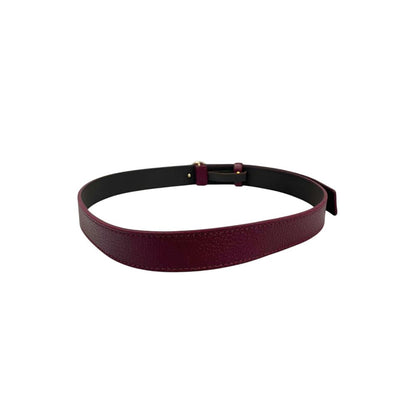 Red Genuine Leather Women's Belt