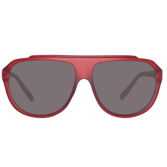Red Injected Sunglasses-Benetton-LabelTerrace.com