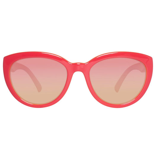 Red Injected Sunglasses-Benetton-LabelTerrace.com