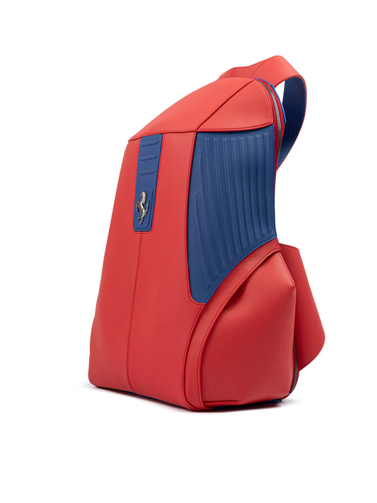 Red Leather Technical Backpack-Ferrari-LabelTerrace.com