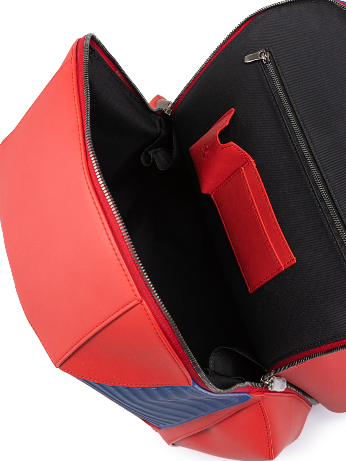 Red Leather Technical Backpack-Ferrari-LabelTerrace.com