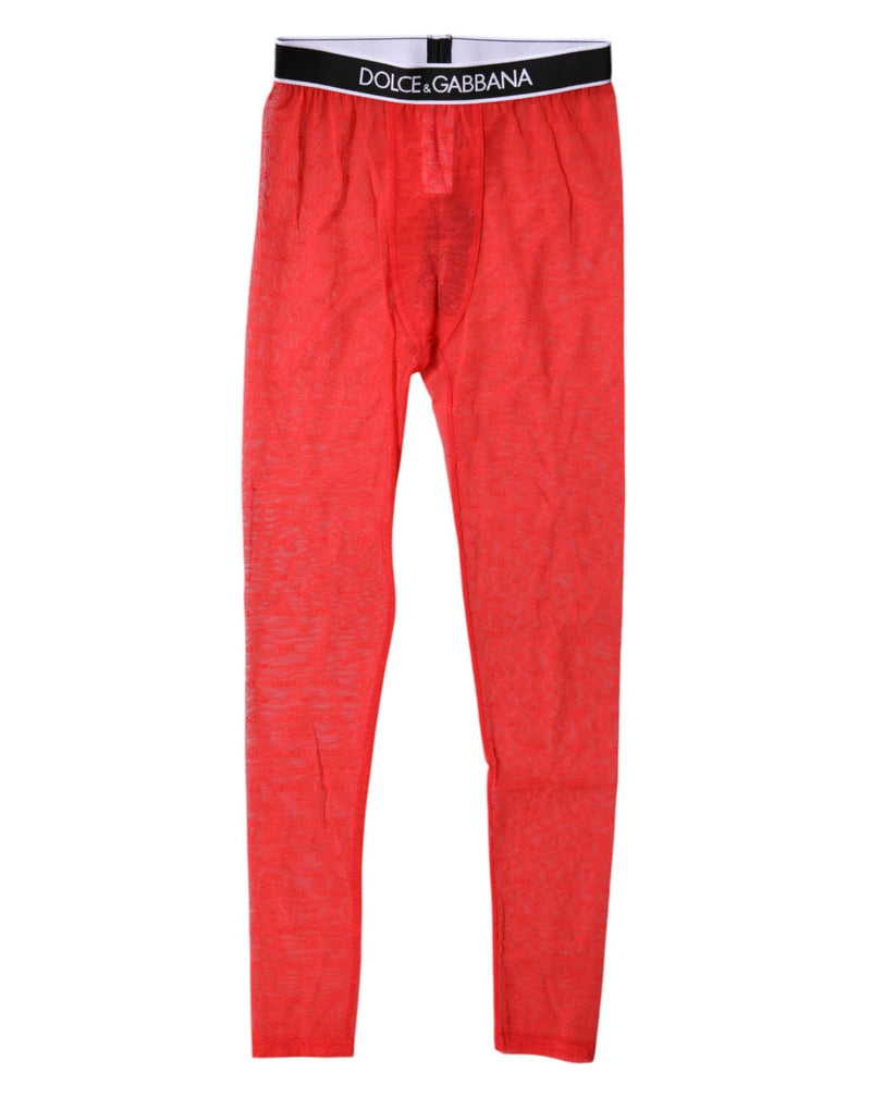 Red Logo Lace Lingerie Tight Pants Underwear-Dolce & Gabbana-LabelTerrace.com