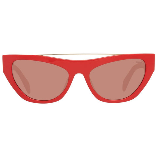 Red Metal Sunglasses-Emilio Pucci-LabelTerrace.com