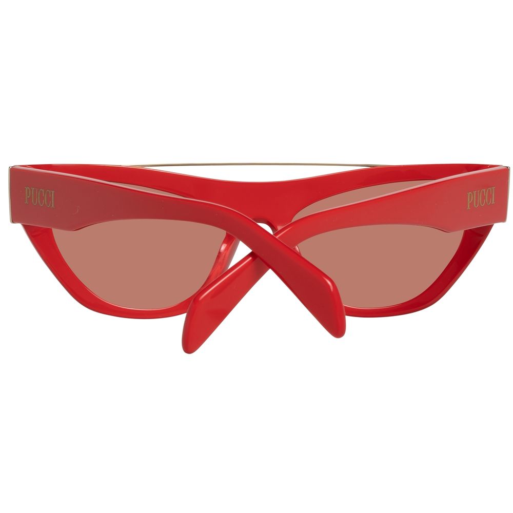 Red Metal Sunglasses-Emilio Pucci-LabelTerrace.com