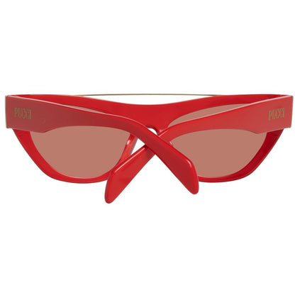 Red Metal Sunglasses-Emilio Pucci-LabelTerrace.com