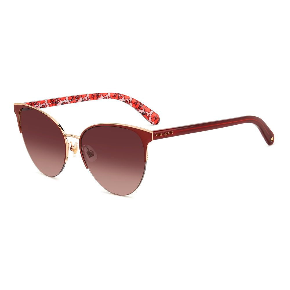 Red Metal Sunglasses-Kate Spade-LabelTerrace.com