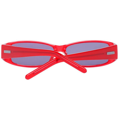 Red Plastic Sunglasses-More & More-LabelTerrace.com