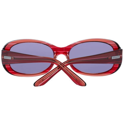 Red Plastic Sunglasses-More & More-LabelTerrace.com
