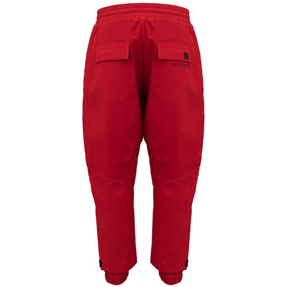 Red Polyamide Pant-Dolce & Gabbana-LabelTerrace.com