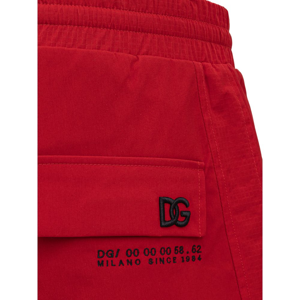 Red Polyamide Pant-Dolce & Gabbana-LabelTerrace.com