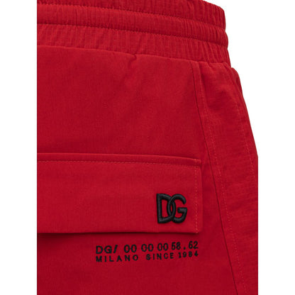Red Polyamide Pant-Dolce & Gabbana-LabelTerrace.com
