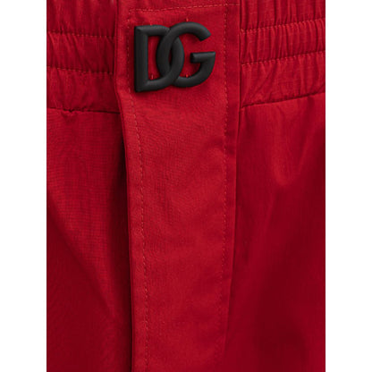 Red Polyamide Pant-Dolce & Gabbana-LabelTerrace.com