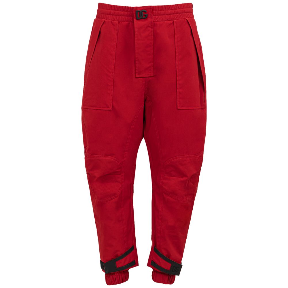 Red Polyamide Pant-Dolce & Gabbana-LabelTerrace.com