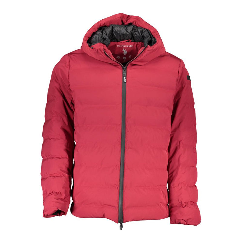 Red Polyamide Men Jacket-U.S. POLO ASSN.-LabelTerrace.com