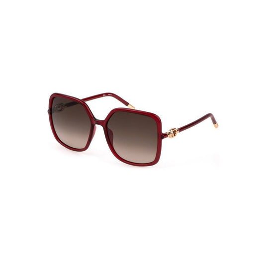 Red Polycarbonate Women Sunglasses-Furla-LabelTerrace.com