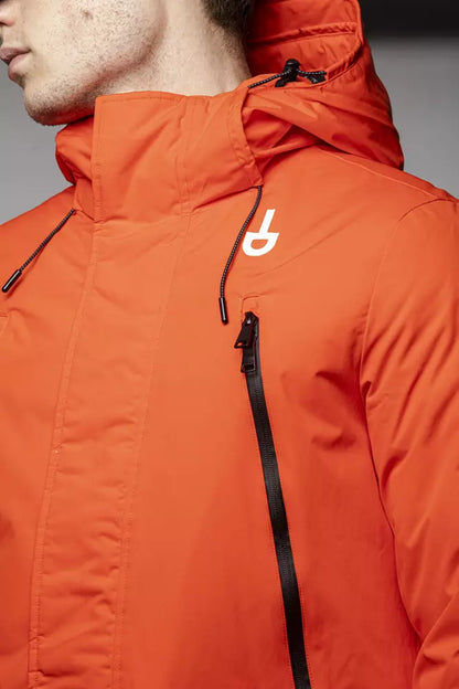 Red Polyester Men's Jacket-Tond-LabelTerrace.com