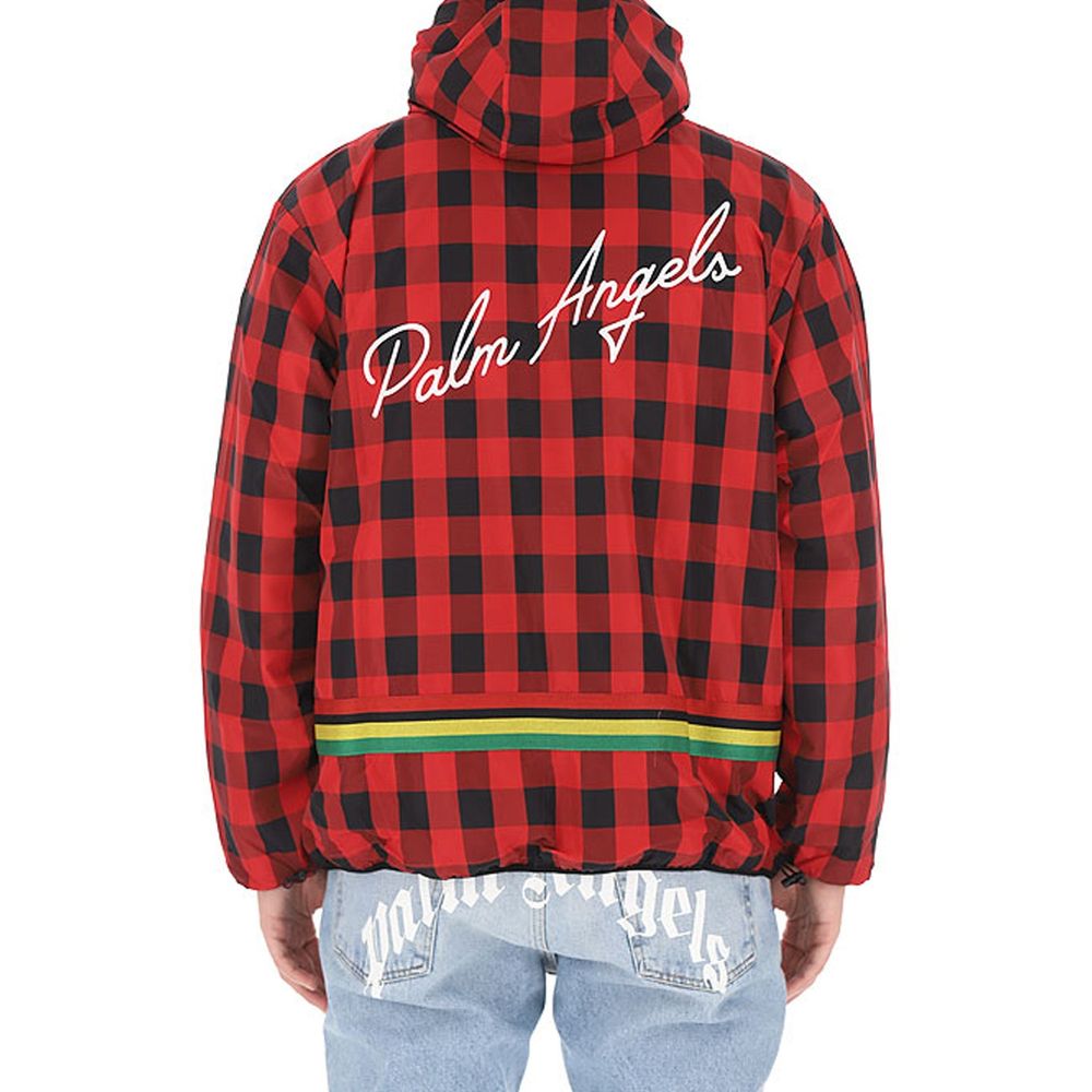 Checked Windbreaker Jacket-Palm Angels-LabelTerrace.com