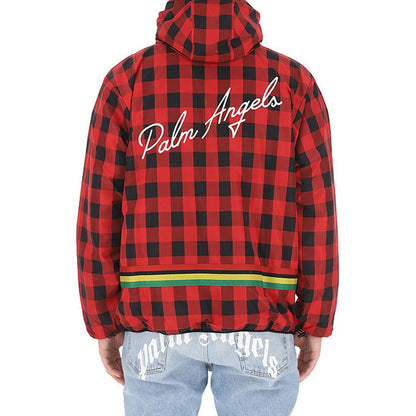 Checked Windbreaker Jacket-Palm Angels-LabelTerrace.com