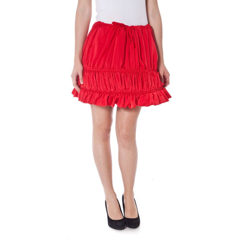 Red Polyester Skirt-Denny Rose-LabelTerrace.com