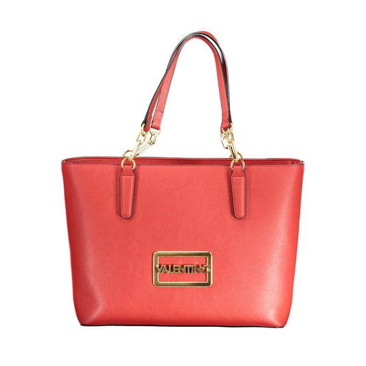 Red Polyethylene Handbag-Mario Valentino-LabelTerrace.com