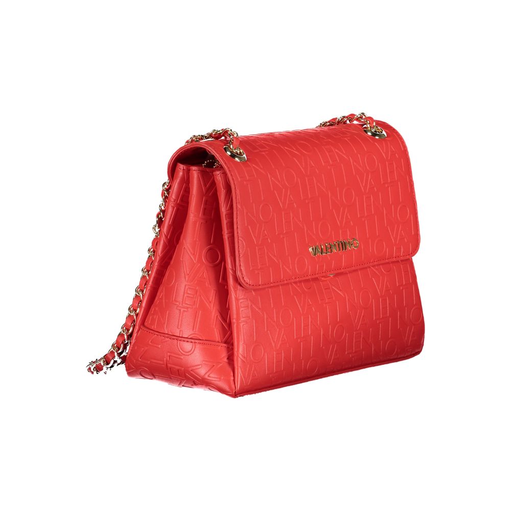 Red Polyethylene Handbag-Mario Valentino-LabelTerrace.com