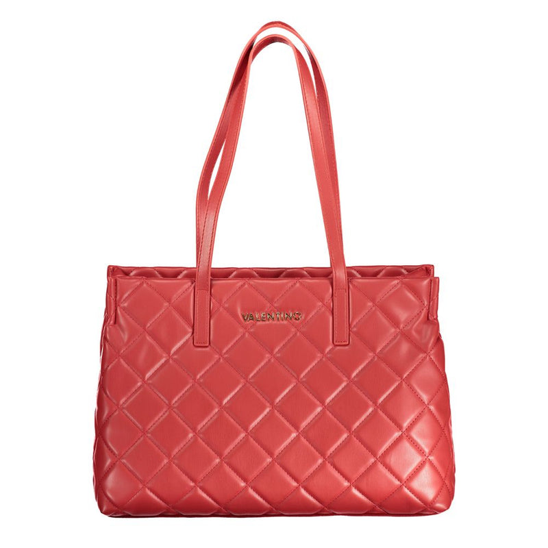Red Polyethylene Handbag-Mario Valentino-LabelTerrace.com