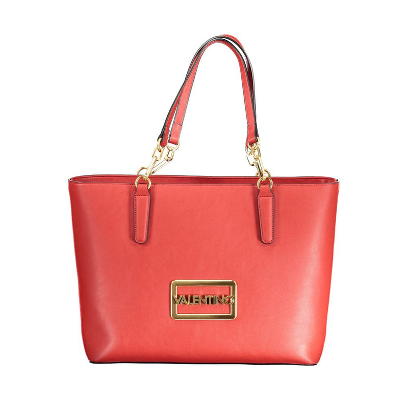 Red Polyethylene Handbag-Mario Valentino-LabelTerrace.com