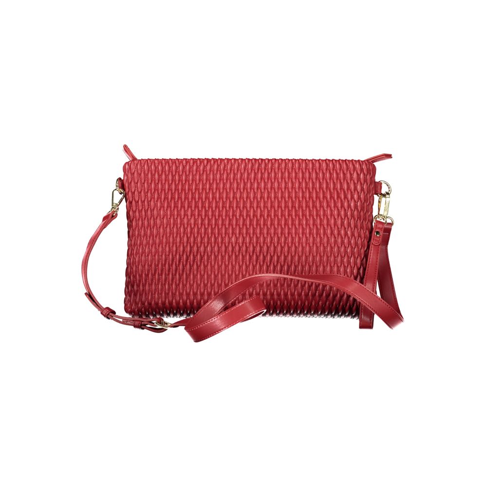 Red Polyethylene Women Handbag-Mario Valentino-LabelTerrace.com