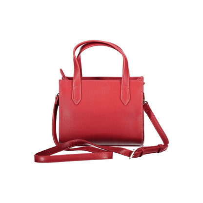 Red Polyethylene Women Handbag-Mario Valentino-LabelTerrace.com