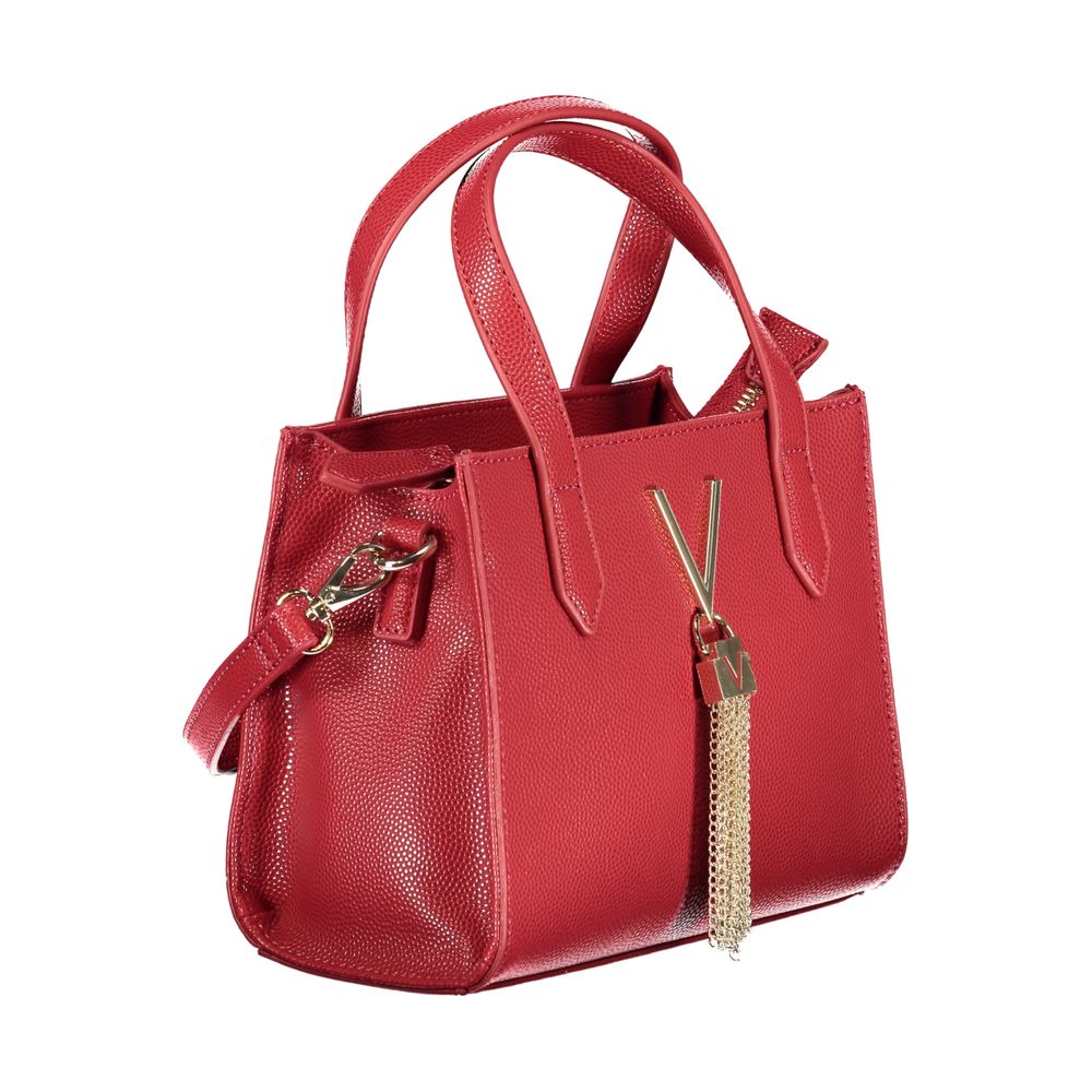 Red Polyethylene Women Handbag-Mario Valentino-LabelTerrace.com