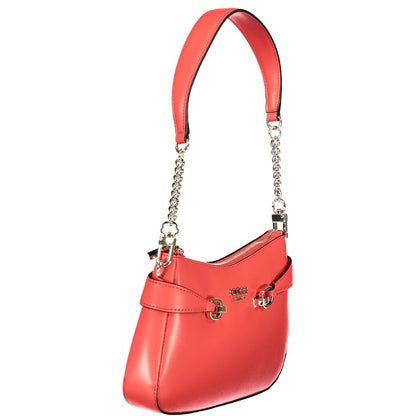Red Polyethylene Women Handbag