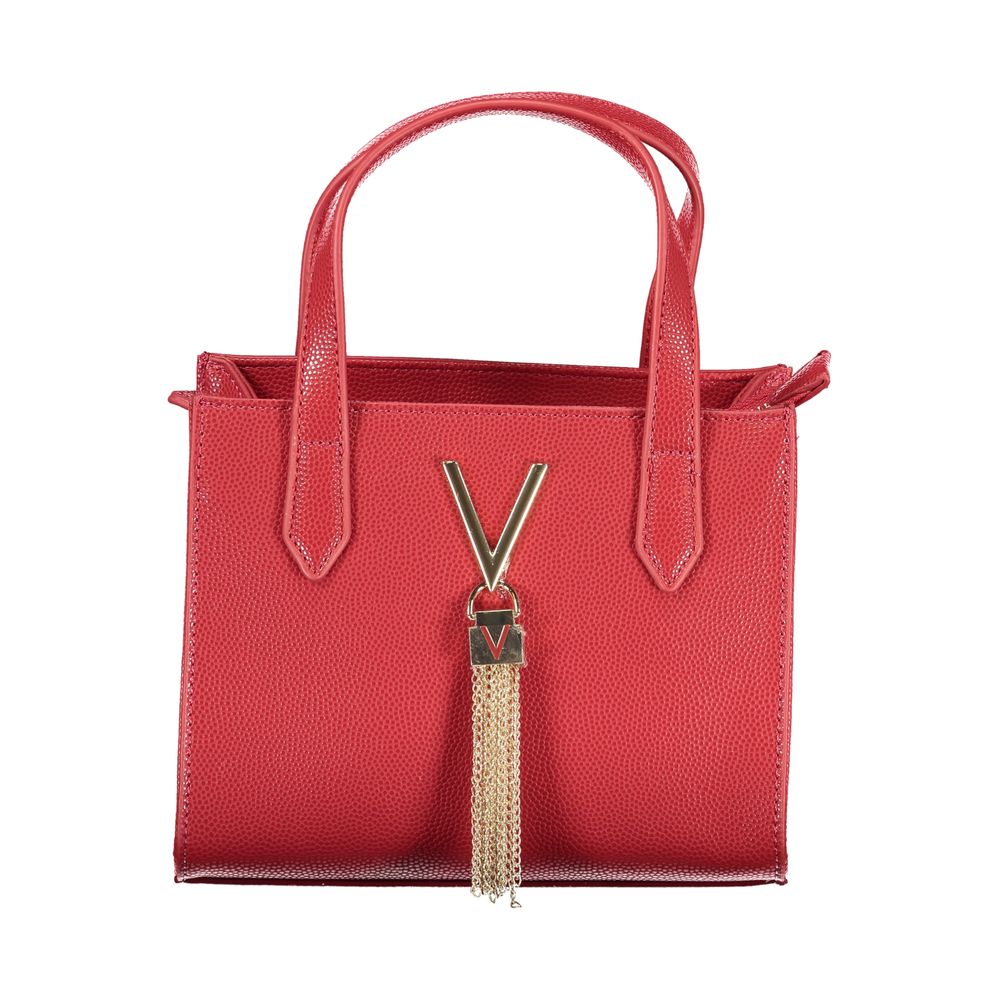 Red Polyethylene Women Handbag-Mario Valentino-LabelTerrace.com