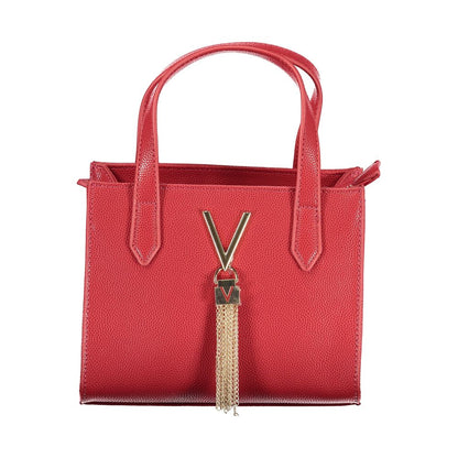 Red Polyethylene Women Handbag-Mario Valentino-LabelTerrace.com