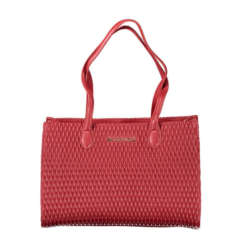 Red Polyethylene Women Handbag-Mario Valentino-LabelTerrace.com