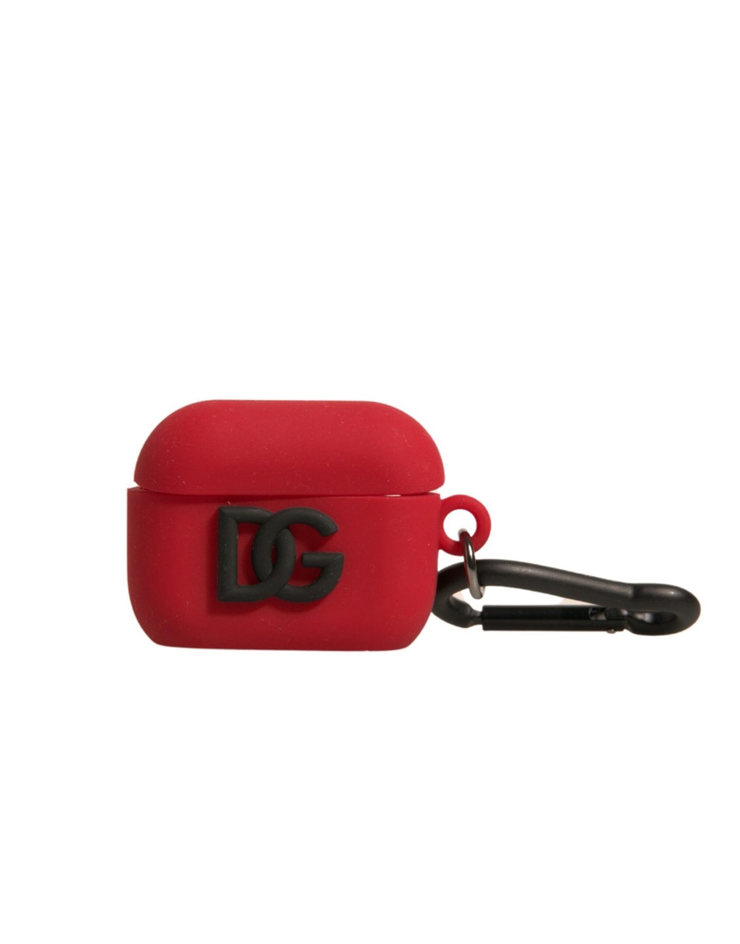 Red Silicone Rubber Logo Embossed Airpods Case-Dolce & Gabbana-LabelTerrace.com