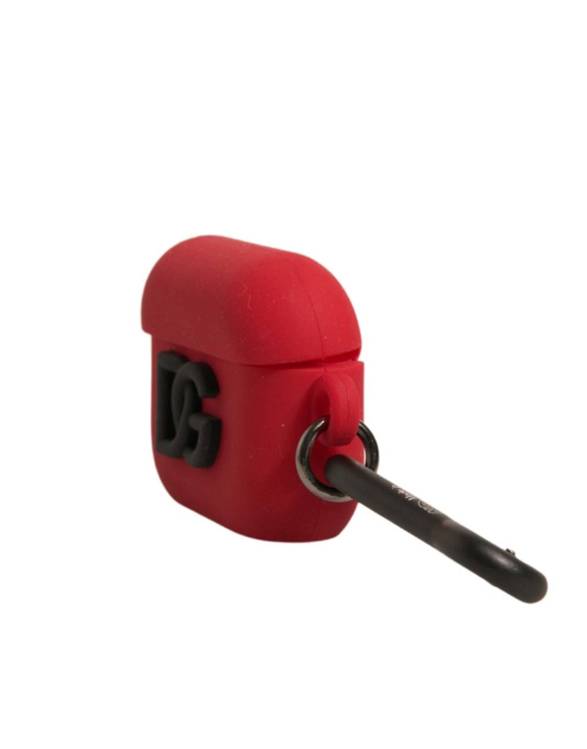 Red Silicone Rubber Logo Embossed Airpods Case-Dolce & Gabbana-LabelTerrace.com