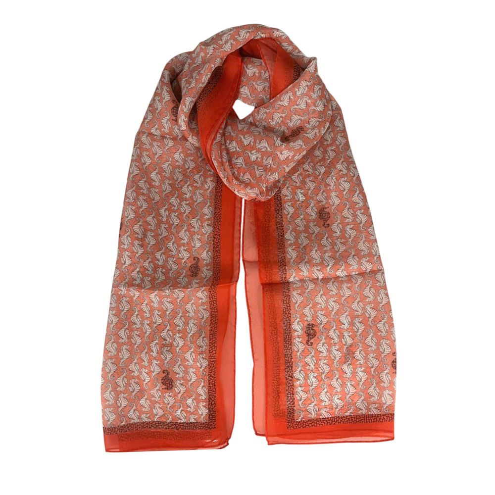 Red Silk Women Scarf