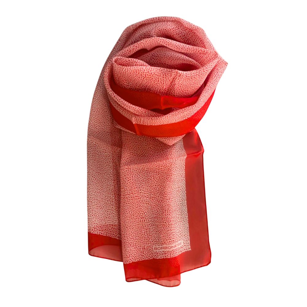 Red Silk Women Scarf