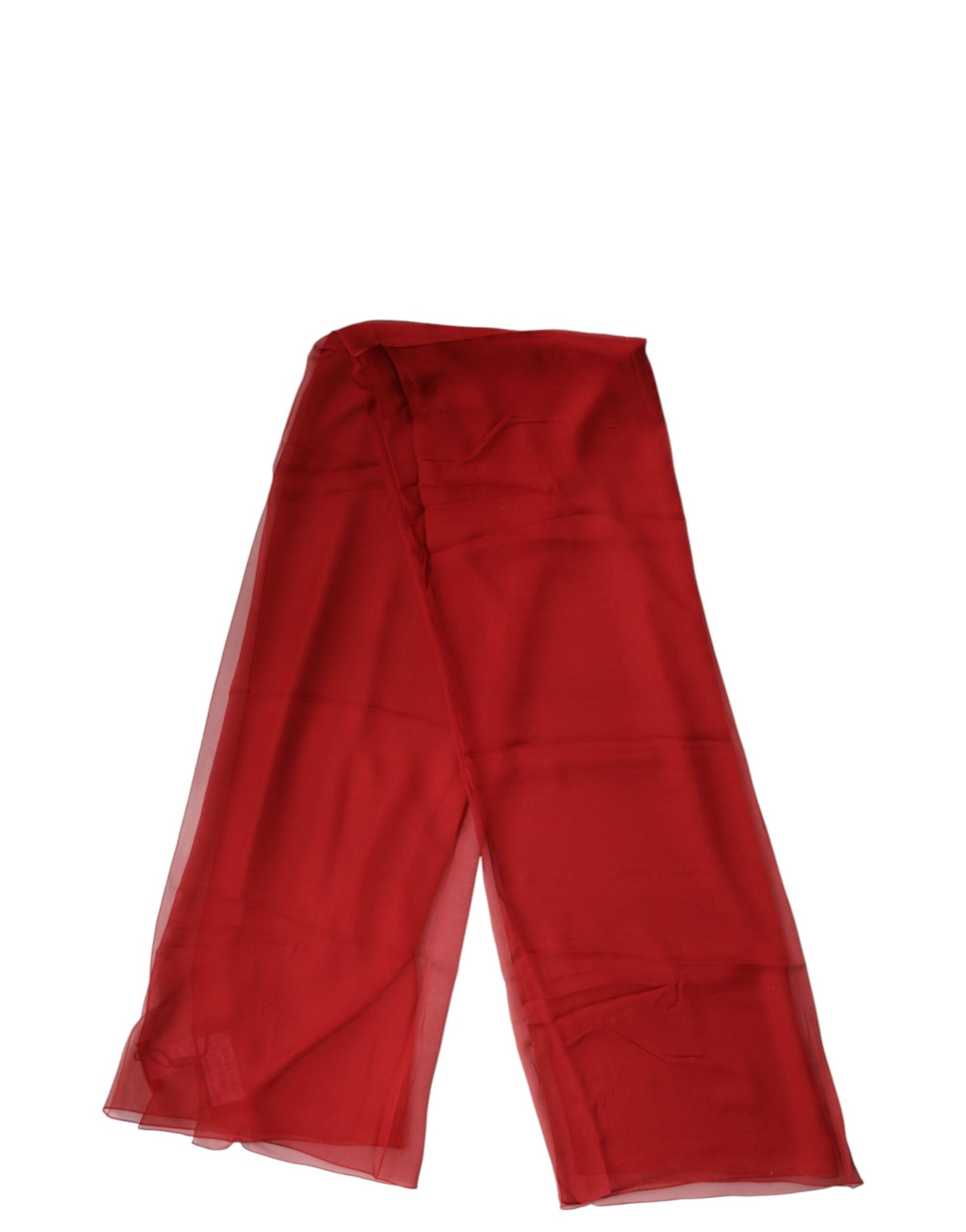 Red Stole Silk Neck Wrap Shawl Men Scarf