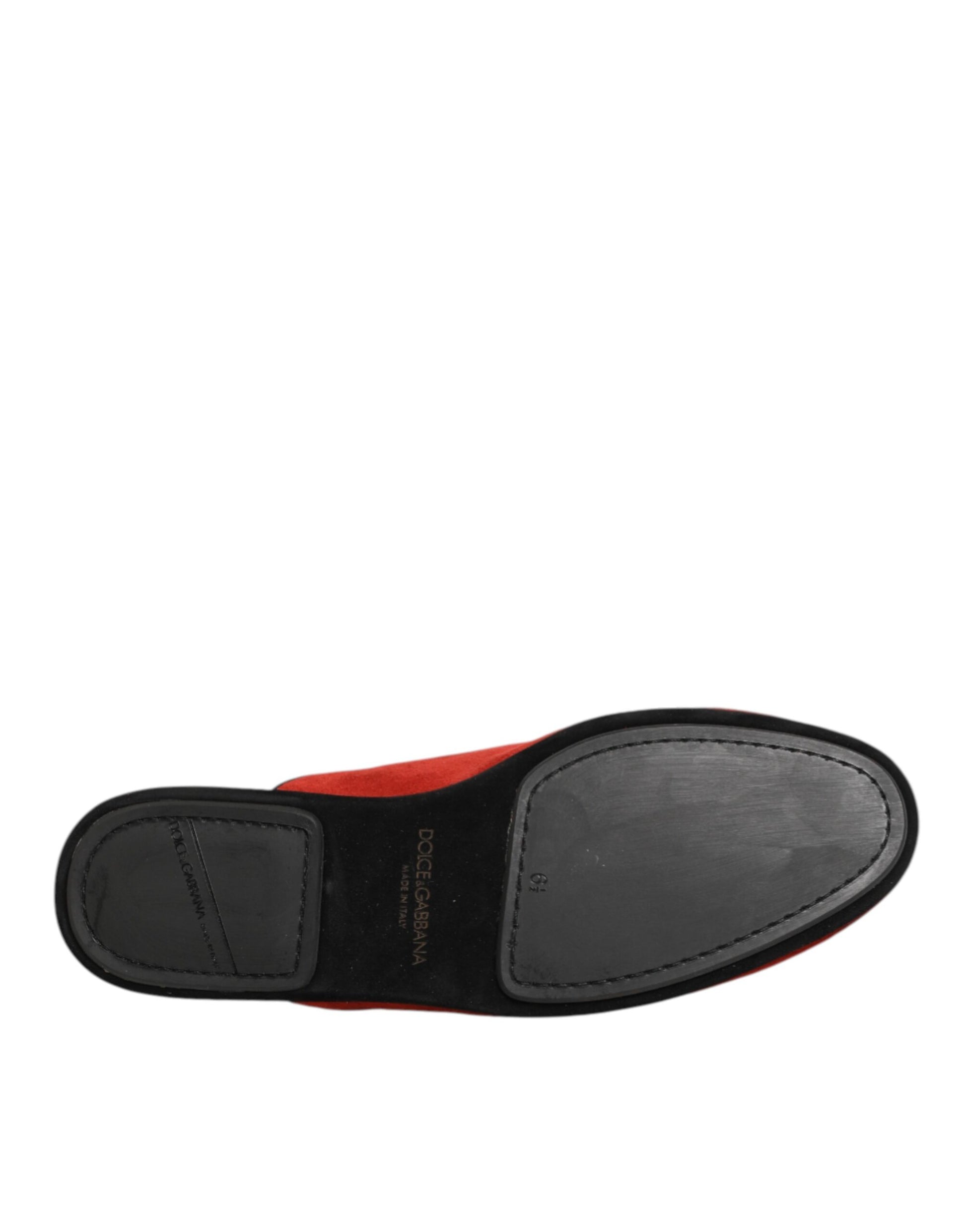 Red Suede DG King Men House Slippers Shoes