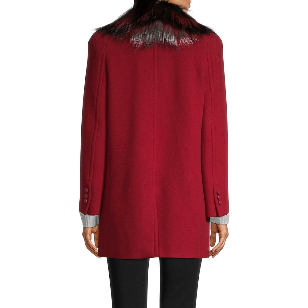 Fur Collar Wool Coat-Fendi-LabelTerrace.com