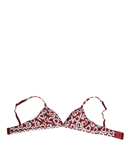Red White Logo Mania Soft Cup Bra Underwear