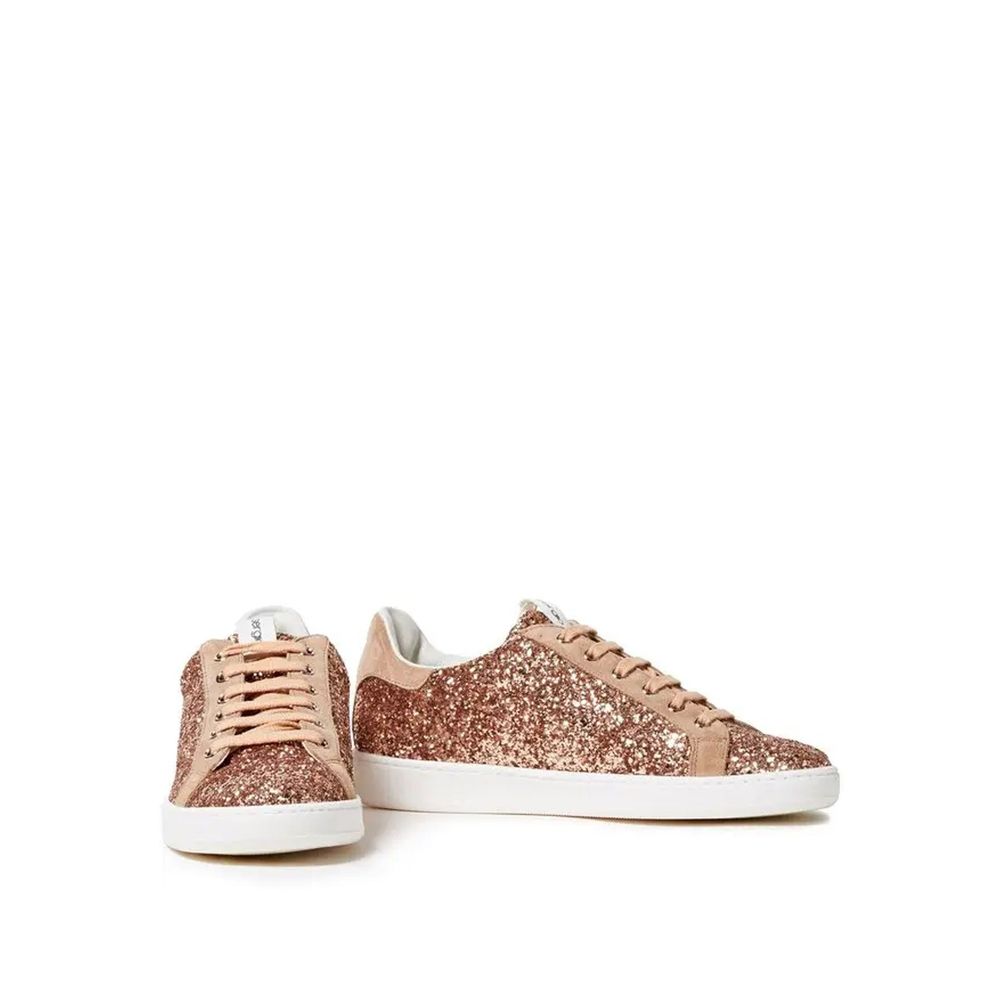 Glittered Woven Sneakers-Sergio Rossi-LabelTerrace.com