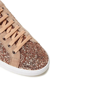 Glittered Woven Sneakers-Sergio Rossi-LabelTerrace.com