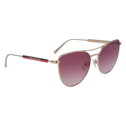 Rose Gold Metal Sunglasses-Longchamp-LabelTerrace.com