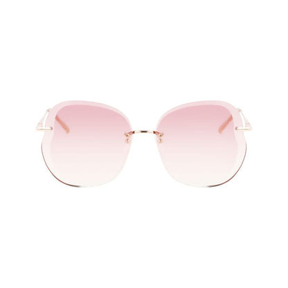 Rose Gold Metal Sunglasses-Longchamp-LabelTerrace.com